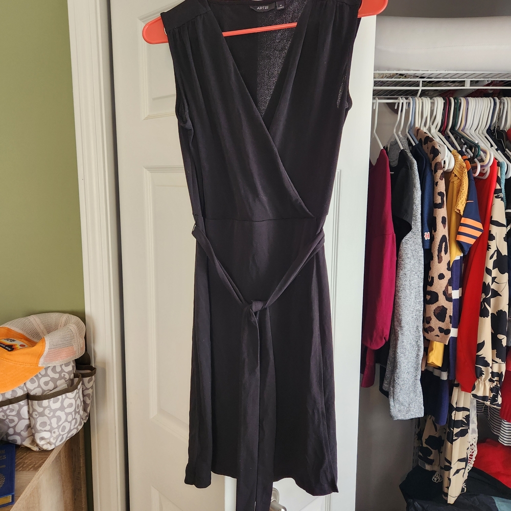 Apt. 9 Black Sleeveless Midi Dress